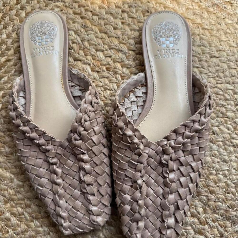 Vince-camuto Women's Tan and Brown Mules